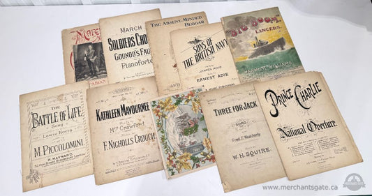 Antique Victorian Edwardian Sheet Music Piano Song Book Collection Lot