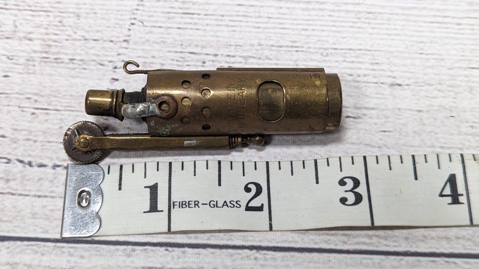 Antique Neverfail Brass WW1 Trench Lighter - Made in Hungary