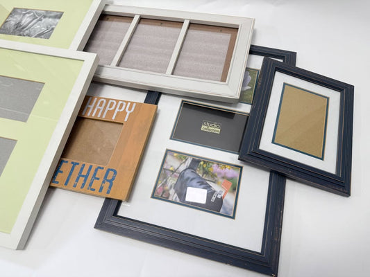 Mixed Lot of 6 Picture Frames – Assorted Sizes & Styles