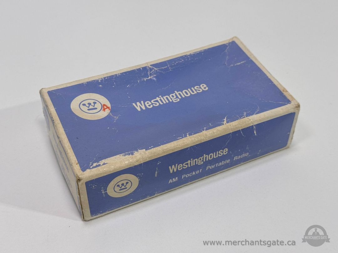 Westinghouse Vintage AM Pocket Portable Radio Solid State with Original Box