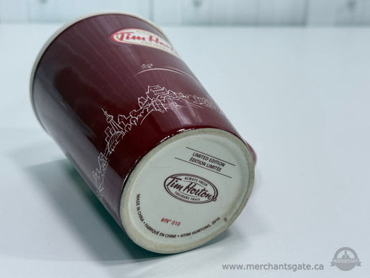 Tim Hortons Limited Edition Ceramic Coffee Mug Red Maple Leaf Design 2010