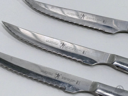J A Henckels International Stainless Steel Serrated Steak Knives Set of 3