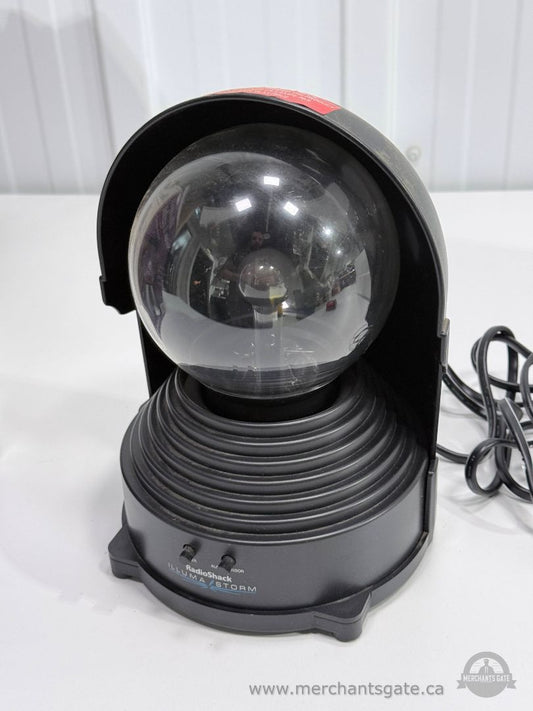 Vintage RadioShack Illuma Storm Plasma Ball Lamp Audio Reactive 42-3070 w/ Box & Dome
