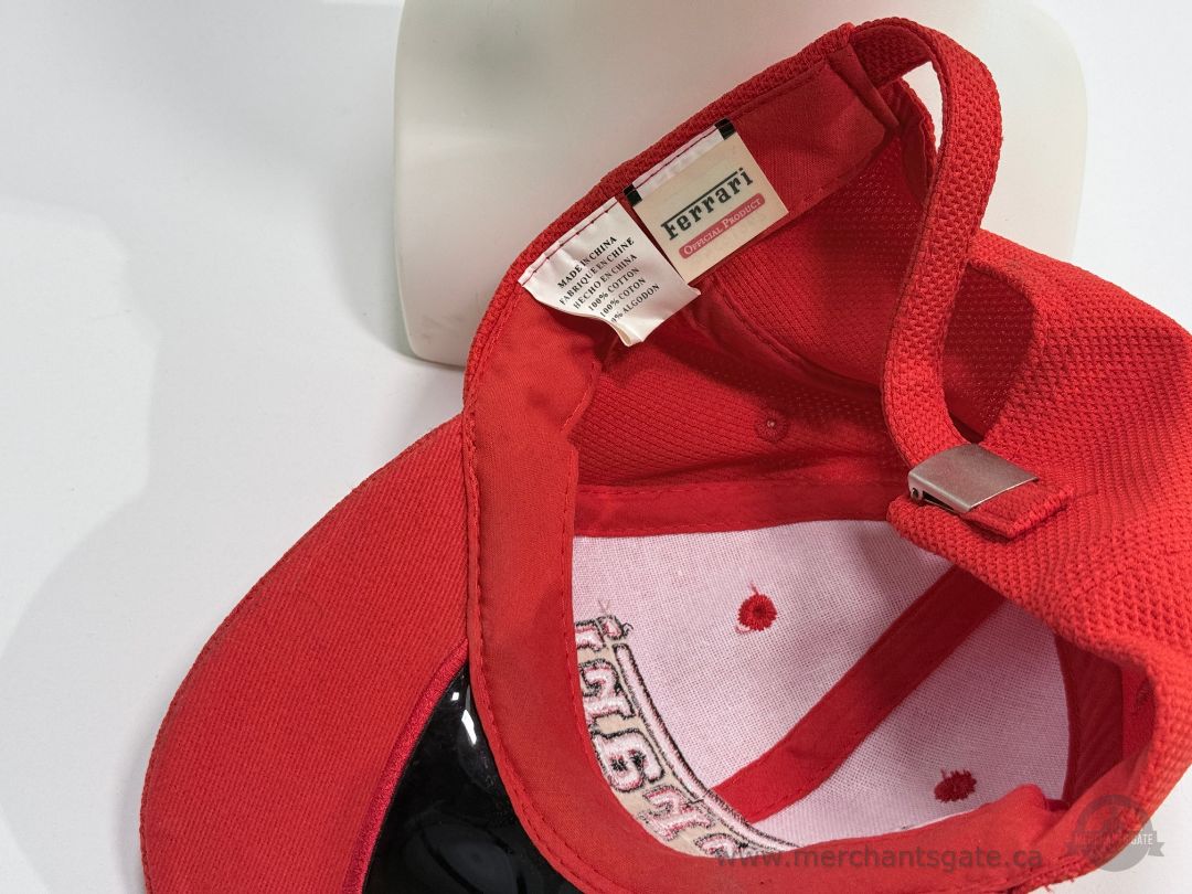 Ferrari Gear Red Baseball Cap Adjustable Strap Official Ferrari Hat