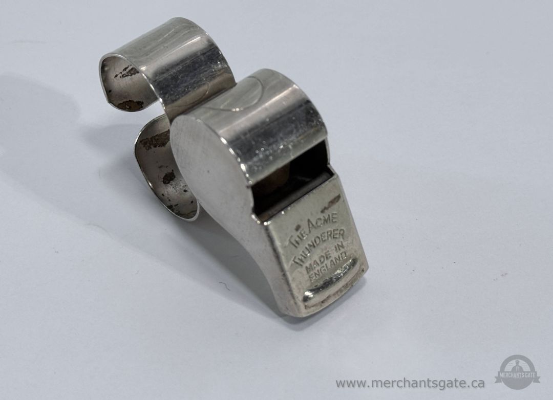 Acme Thunderer Metal Finger Whistle Referee Lifeguard Police Whistle Made in England