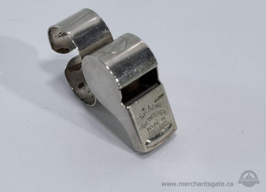 Acme Thunderer Metal Finger Whistle Referee Lifeguard Police Whistle Made in England