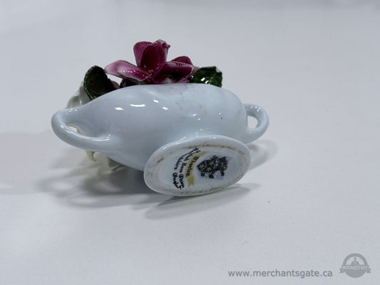 Royal Adderley Bone China Floral Mini Vase Double Handle Porcelain Flower Arrangement