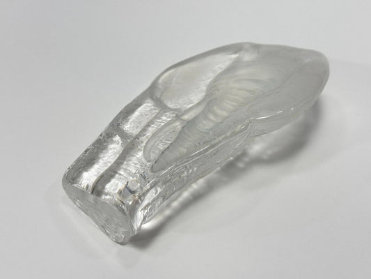 Mats Jonasson Signed Crystal Elephant Sculpture