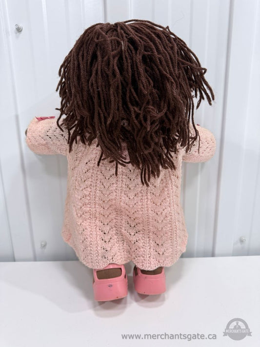 Vintage Cabbage Patch Kids Doll African American Yarn Hair Brown Eyes 1980s