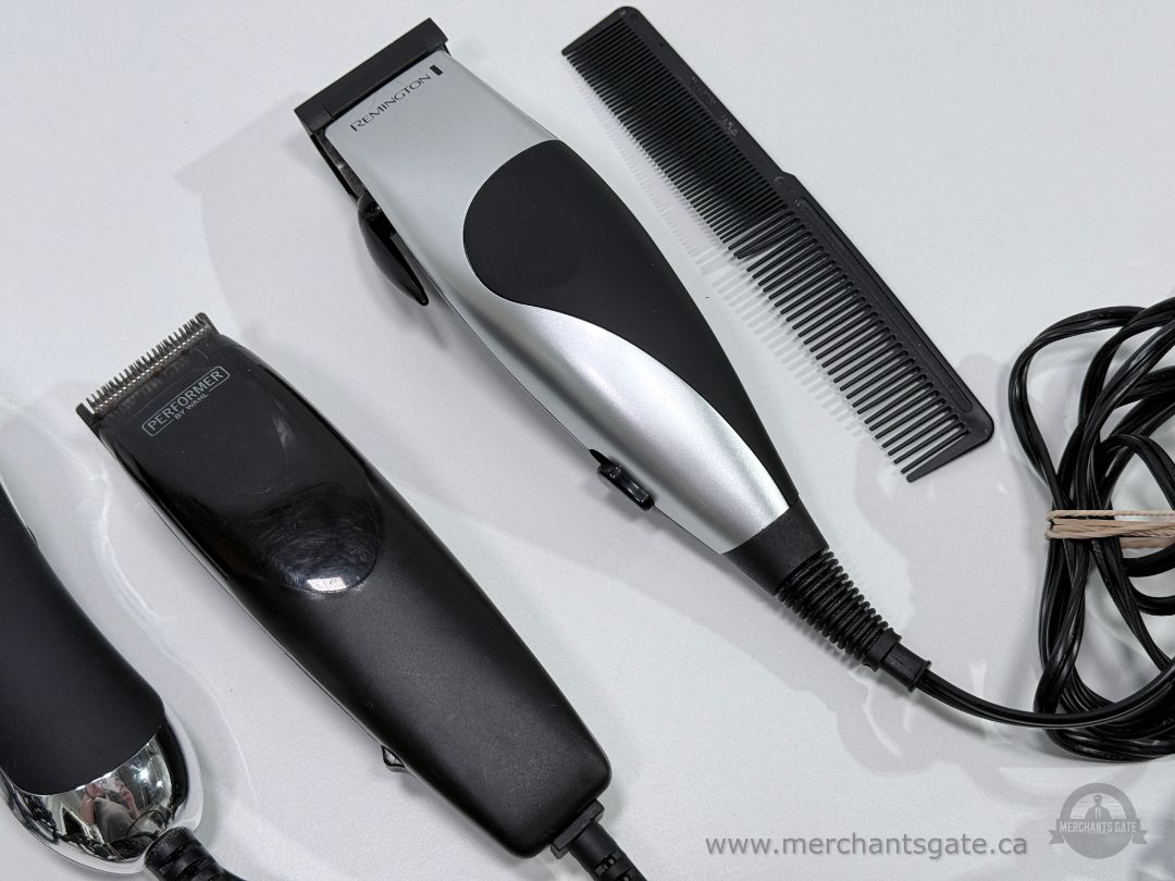 Hair Clippers Lot Wahl Remington Performer Set w Guards Multiple Units Tested Working