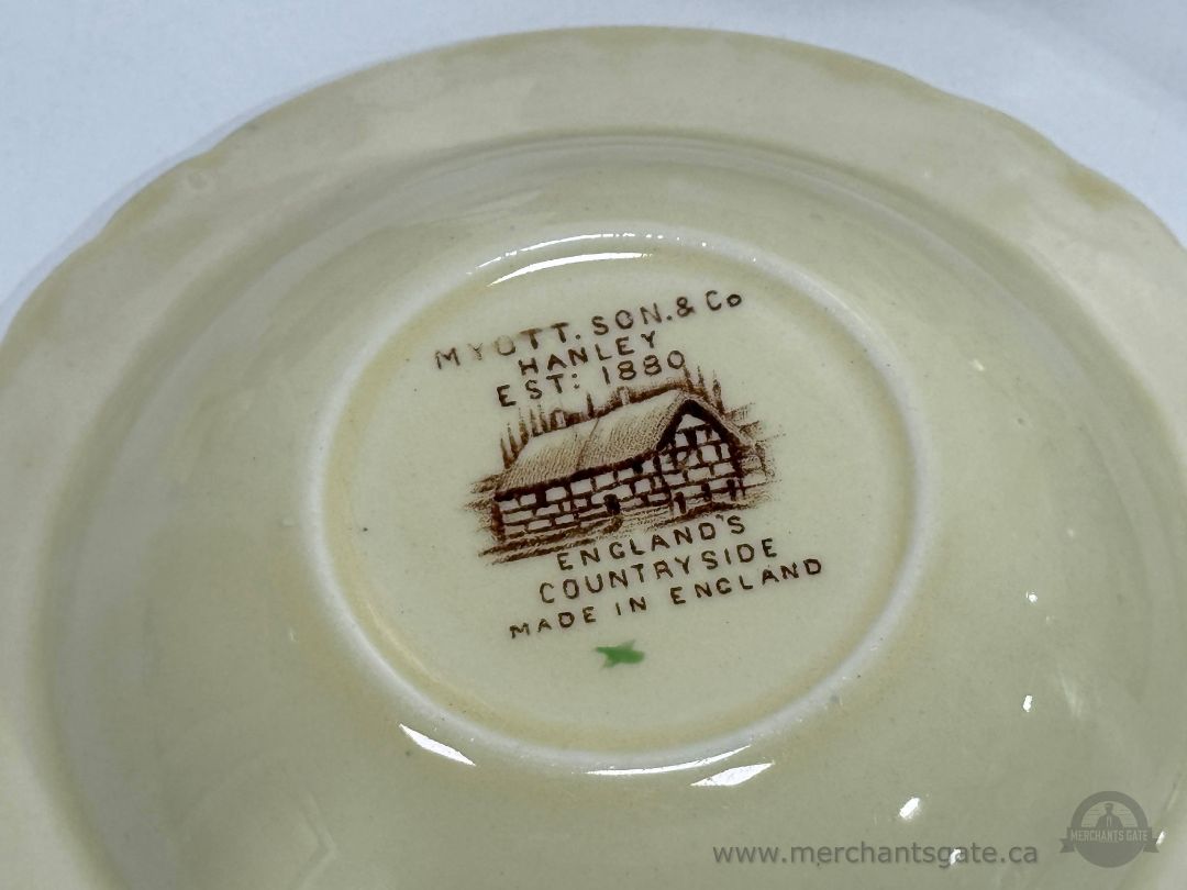 Vintage Myott England Countryside Tea Set – 16 pcs Cups Plates Creamer
