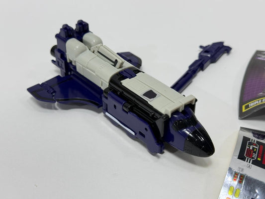 Transformers G1 Commemorative Series – Astrotrain (Metal Body, Triple Changer, Manual & Stickers)