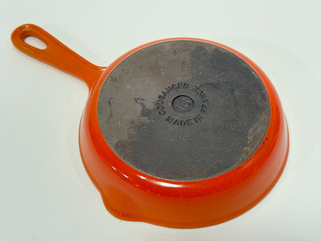 Vintage Cousances Enameled Cast Iron Skillet – Made in France