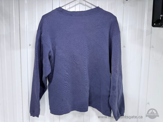 Adidas Crewneck Sweatshirt Made in Canada Size Large Blue Vintage Style