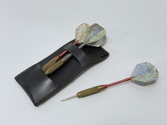 Vintage Brass-Tip Darts with Case