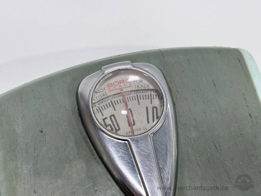 Vintage Borg Bathroom Scale Mid Century Mechanical Weight Scale Chicago USA