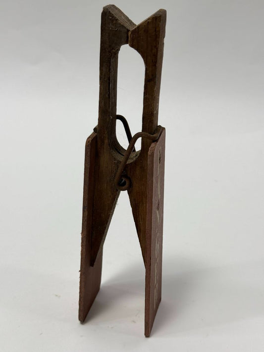 Vintage "Danger" Wooden Clothespin Decor