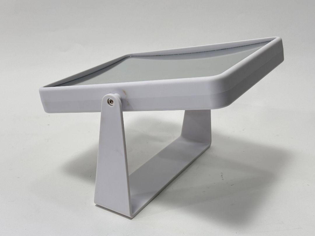 Double-Sided Vanity Mirror – 9x10” with Convex Zoom Side