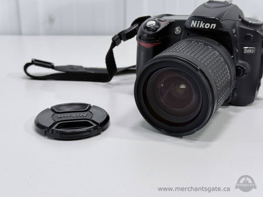 Nikon D80 DSLR Camera w 18-135mm Lens Low Shutter Count 23K Tested
