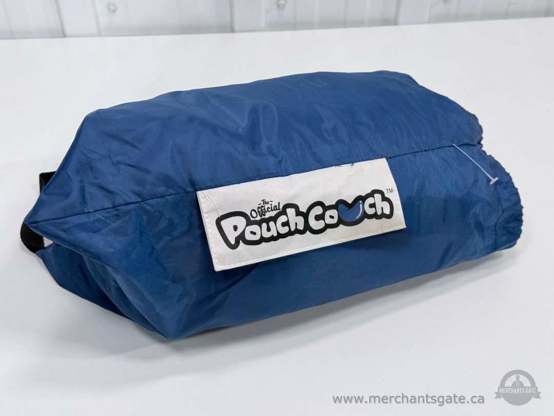 The Official Pouch Couch Inflatable Lounger Portable Air Sofa Blue