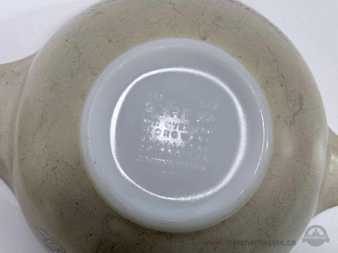 Pyrex Mushroom Pattern Mixing Bowl Set 441 442 Vintage Milk Glass Baking Bowls