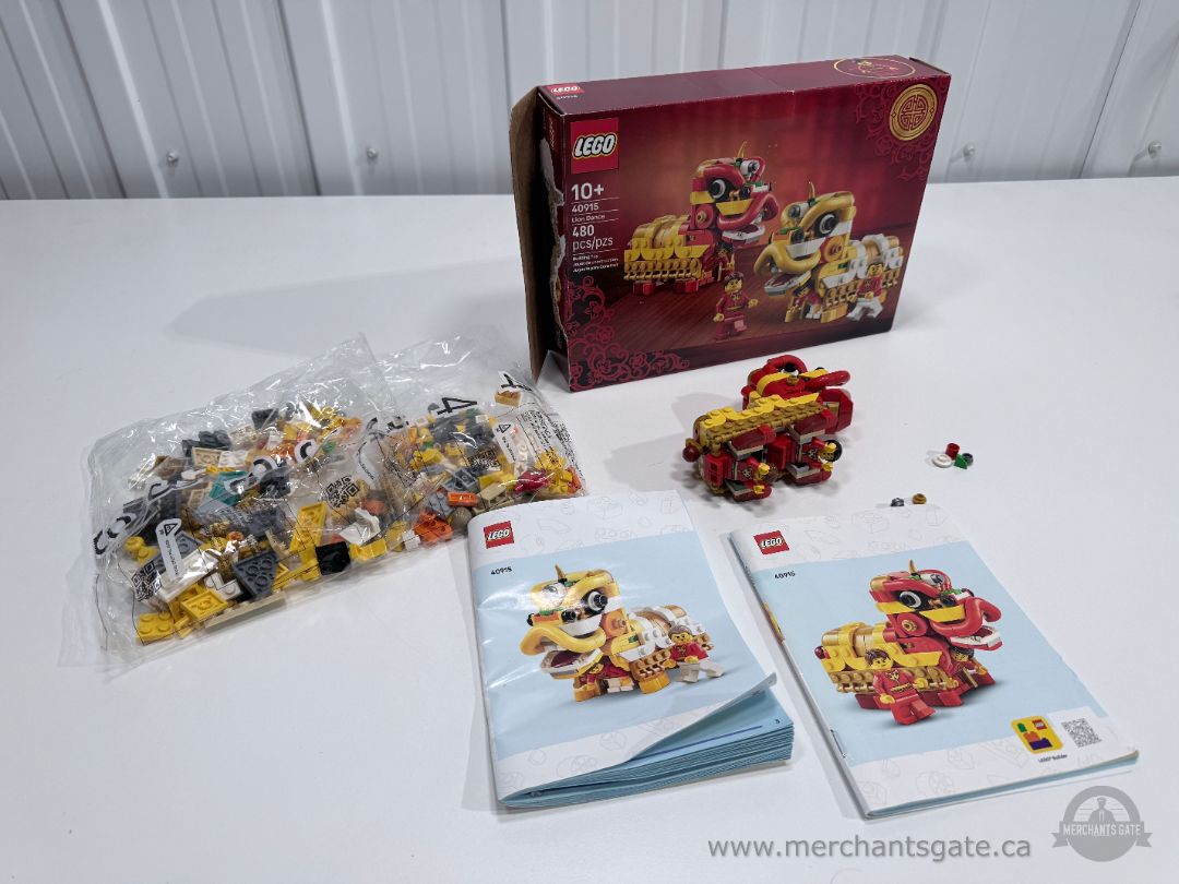 LEGO 40915 Lion Dance Set Near Complete w Box Instructions Chinese New Year Dragon