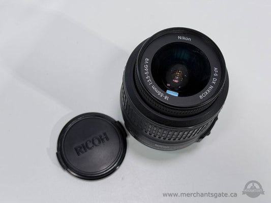 Nikon 18-55mm VR Lens AF-S DX f/3.5-5.6G w/ Caps Tested Working