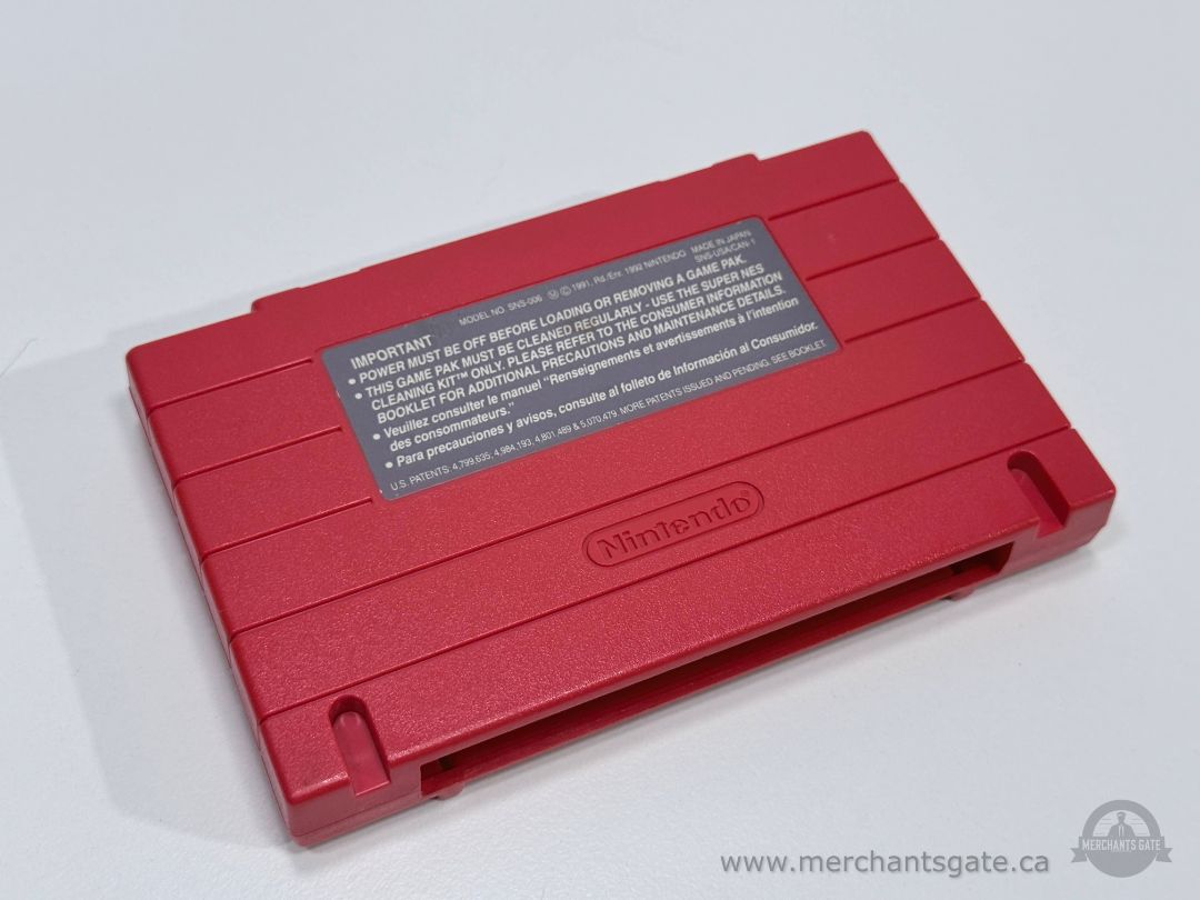 Doom SNES Super Nintendo Game Cartridge Red Variant Williams id Software
