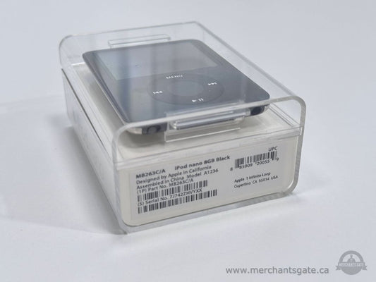Apple iPod Nano 3rd Gen 8GB Black A1236 New Open Box - Needs Battery