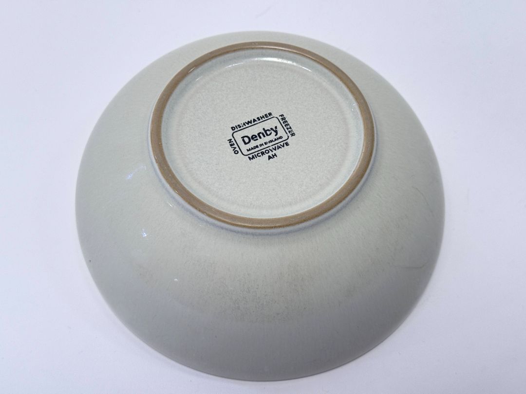 Denby Linen Cereal Bowl 6 Inch Stoneware Made In England Vintage Tableware 2000s