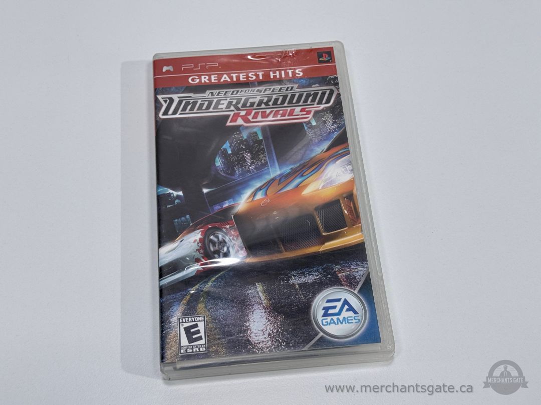 Need for Speed Underground Rivals PSP Greatest Hits Game in Case Racing