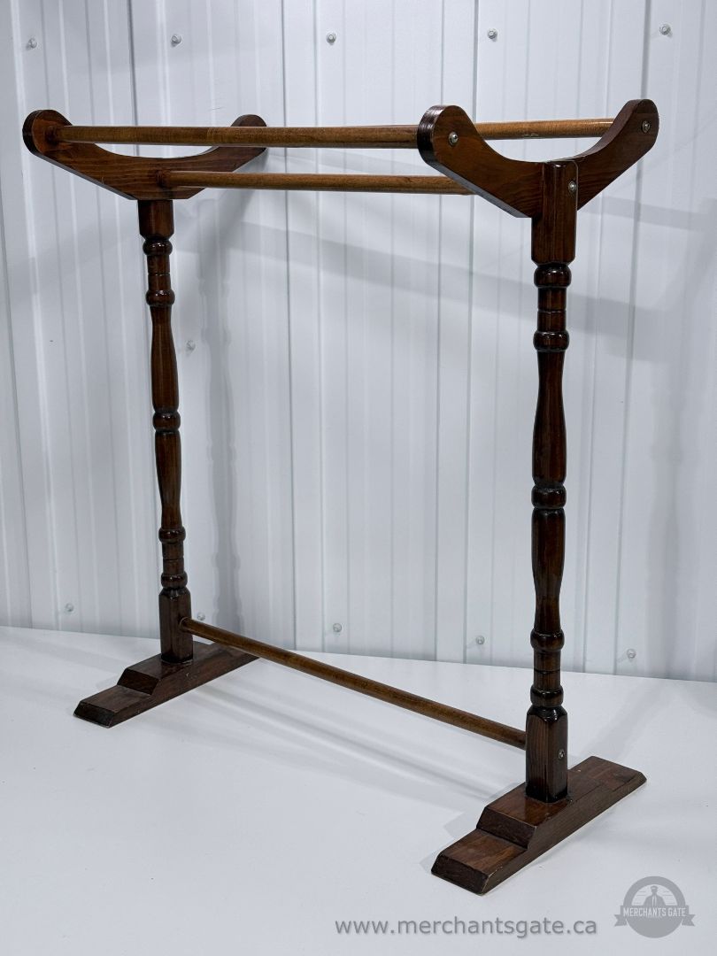 Vintage Wooden Quilt Rack Blanket Stand