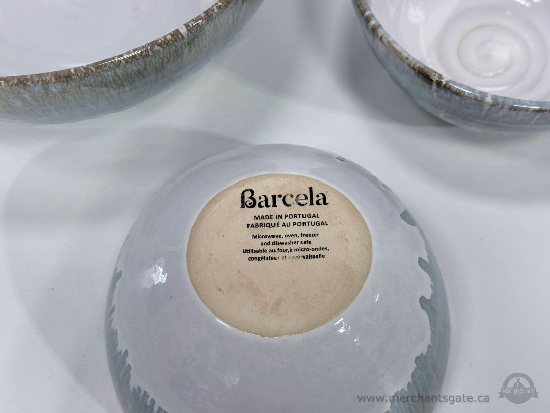 Barcela Drip Glaze Ceramic Bowl Set Made In Portugal