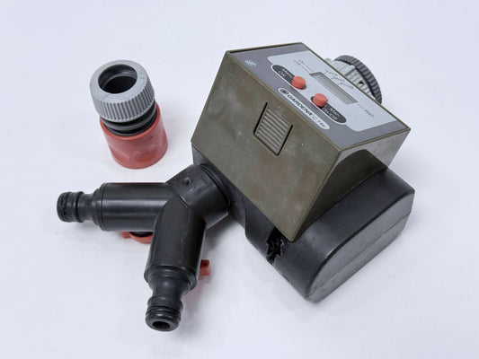 Gardena C14e Digital Garden Hose Timer With New Duracell 9V Battery Water Irrigation