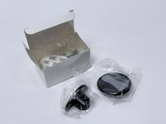 Black Magnetic Door Stopper Set Wall Mount Floor Mount With Screws And Adhesive