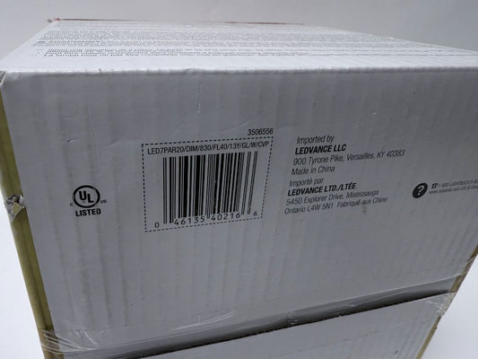 Sylvania LED Flood Light Bulbs 24 Pack PAR20 50W Equivalent 3000K 500 Lumens Open Box