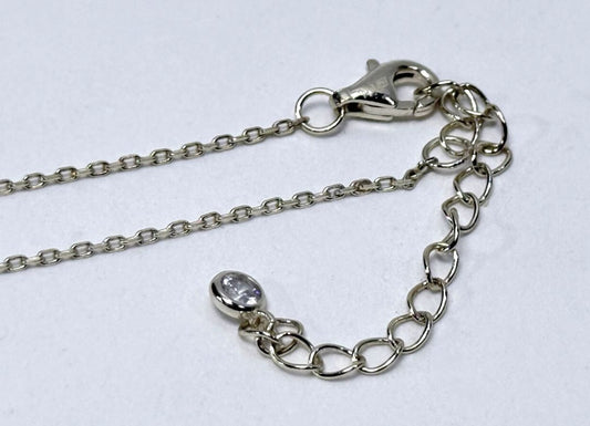 Silver Cross Pendant Necklace Round Medallion On Dainty Adjustable Chain 925 Stamped