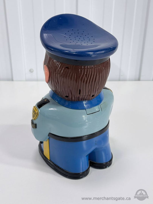 Vintage Talking Cookie Cop Cookie Jar Police Officer 2001 Electronic Cookie Jar