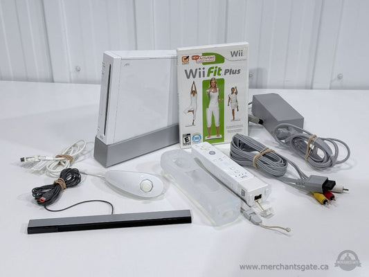 Nintendo Wii Console Bundle Complete System Wii Fit Plus Original Nintendo Accessories