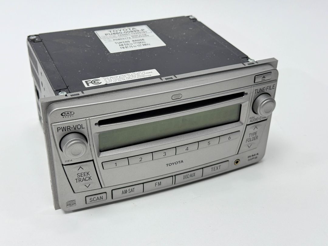 Toyota OEM Factory Car Stereo Radio CD Player Model P6800 Satellite Ready WMA MP3