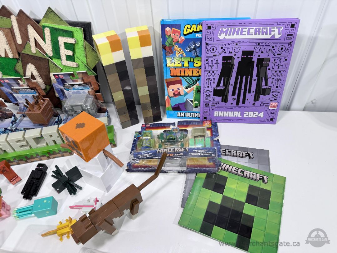 Minecraft LED Sign Figures Books Torches Collector Lot Gaming Decor