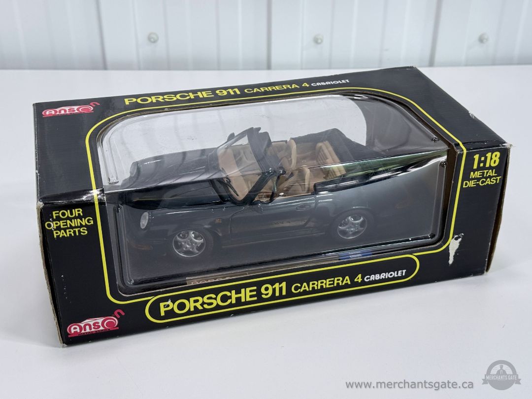 Porsche 911 Carrera 4 Cabriolet 1:18 Diecast Model Car with Box ANSON