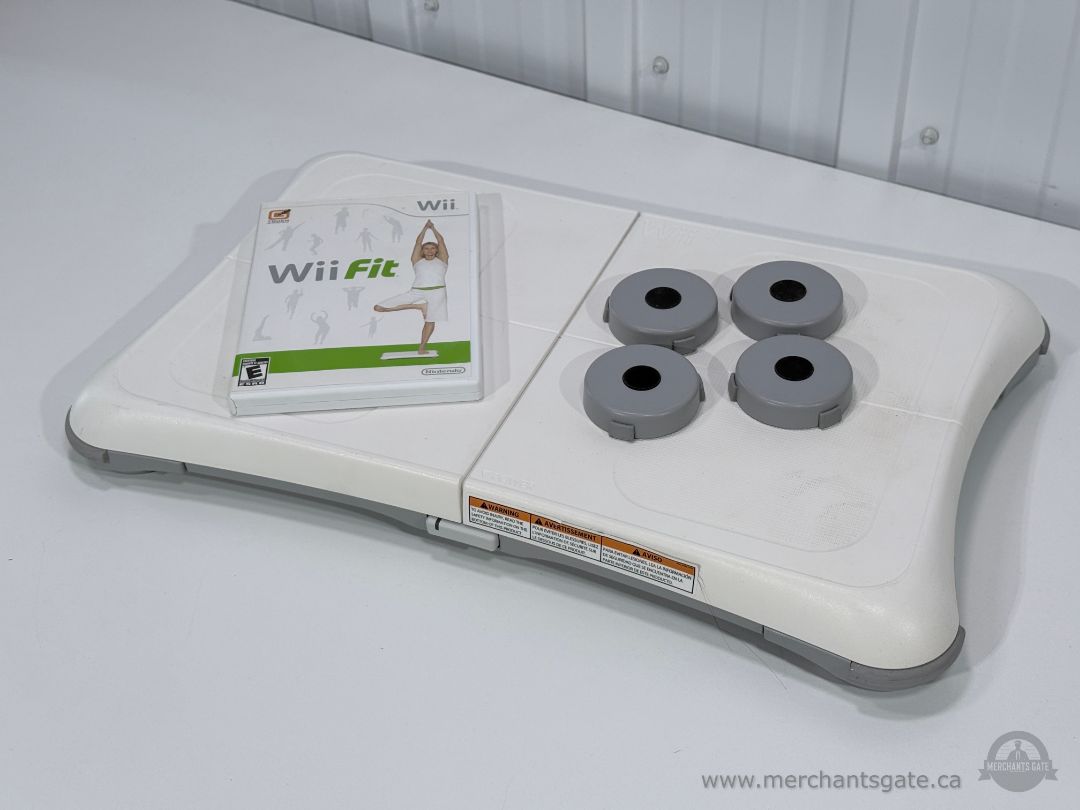 Nintendo Wii Fit Balance Board with Wii Fit Game & Riser Feet