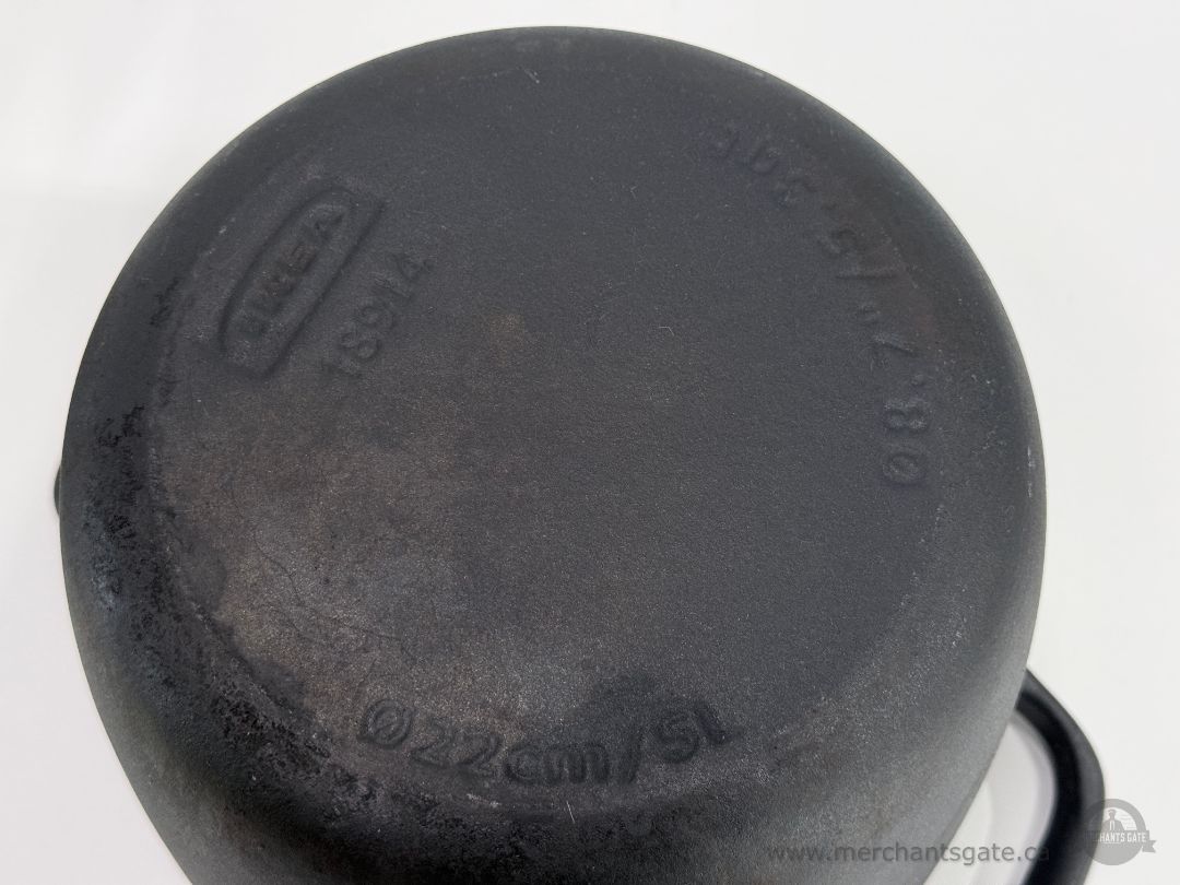 IKEA VARDAGEN Enamelled Cast Iron Dutch Oven Pot 5L Black with Lid