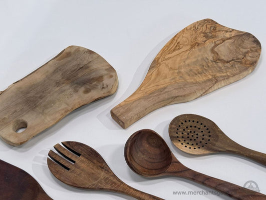 Olive Wood Serving Board Kitchen Utensil Set Wooden Cutting Board Lot