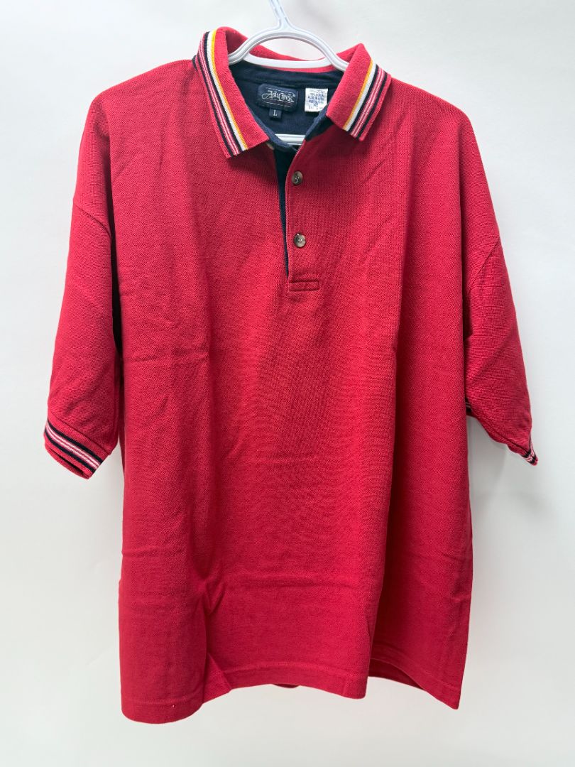 Mens Size L Ash Creek Golf Shirts Lot of 4 Short Sleeve Polos Classic Fit Cotton