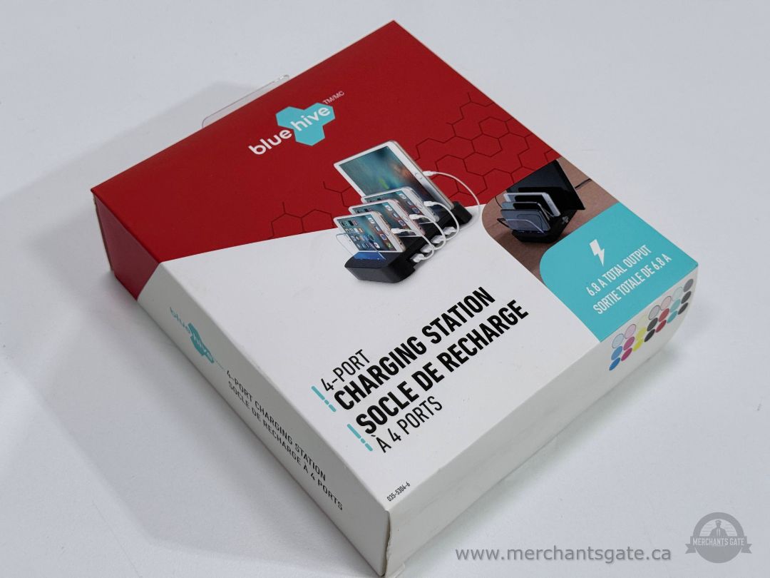 Blue Hive 4-Port USB Charging Station 6.8A New Sealed