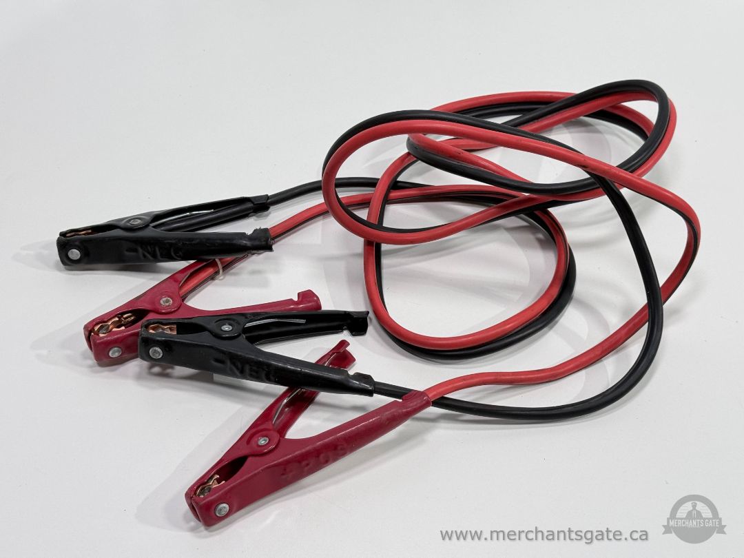 12' Medium Duty Booster Jumper Cables Battery Cables with Clamps