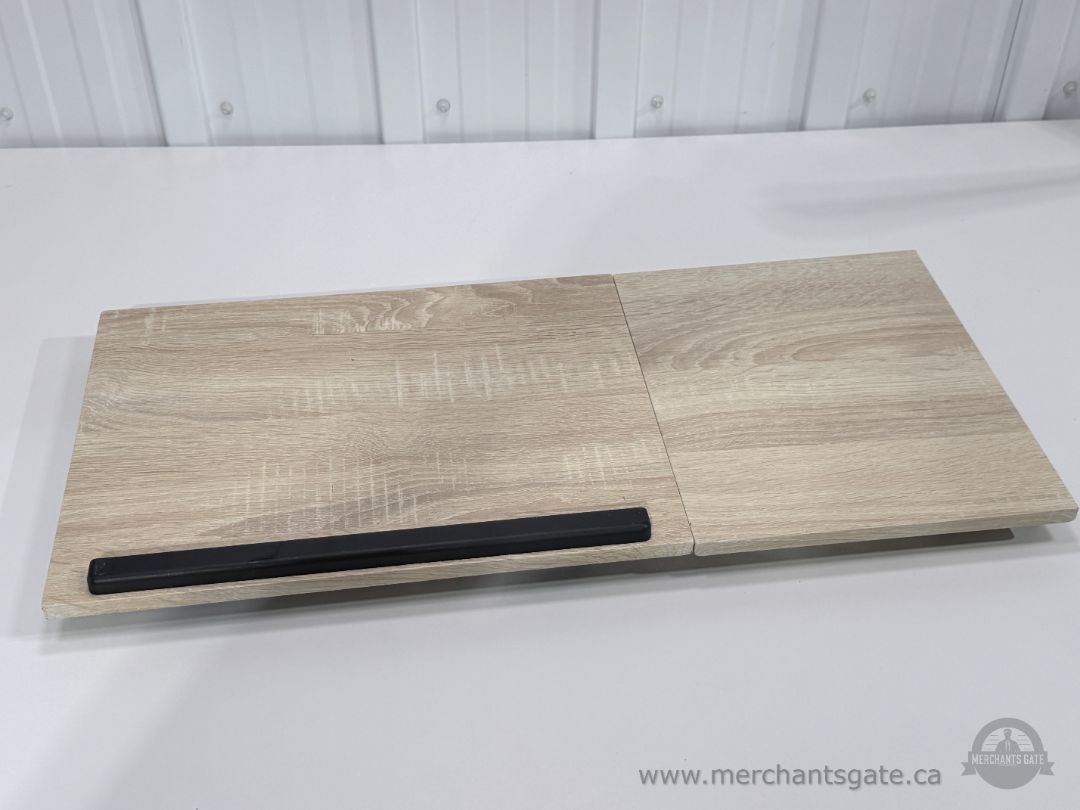 Foldable Bed Laptop Table with Adjustable Top & Side Table