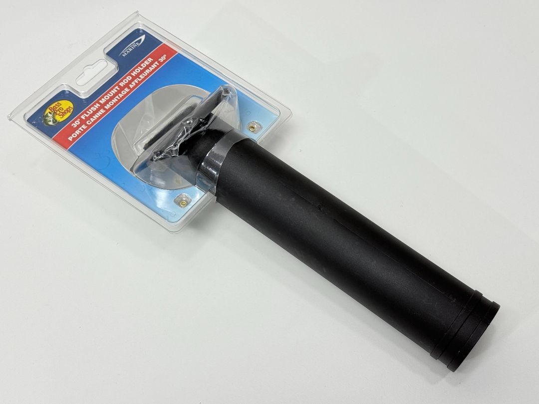 New Bass Pro Shops 30 Degree Flush Mount Nylon Rod Holder Black